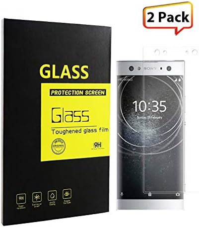 Compatible Xa2 Screen Protector Glass Screen Protector 9H Hardness HD Clear Anti-Water No Bubble Maximum Screen Coverage[2-Pack]