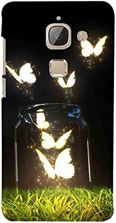 For LeEco Le Max 2 :: LeTV Max 2 beautiful butterfly, butterfly, glass, bottle, abstract butterfly Designer Printed High Quality Smooth Matte Protective Mobile Case Back Pouch Cover by APEX