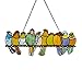 River of Goods Birds on a Wire Stained Glass Panel - 24.25” L x 9.5