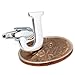 Jstyle Jewelry Brass Mens Cuff Links Initial Personalized Capital Alphabet Letter Cufflinks , Letter 'J'