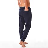 Iron Mountain Mens Joggers Fleece Lightweight Navy XL Drawstring Waist view 3