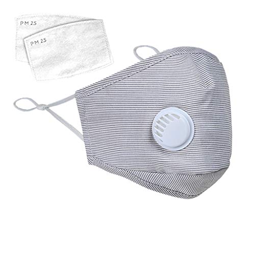 Wendeyipi 4PCS Face Bandanas Cotton with 8PCS F-i-lter Replaceable F-i-lters Dustproof Face Health Covering for Adults