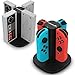 Fosmon Nintendo Switch Joy-Con Charging Dock, 4-in-1 High Speed Charger Station Stand with LED Indicators for Joy Con & Nintendo Switch Joy-Con NES Controllers (Switch Wireless Version only)
