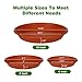XOV Plant Saucer 10 Inch Trays Flower Pot Heavy Duty Plastic Drip Tray for Indoor Outdoor Garden Planter Accessories (Brick red 10 inch)thumb 1
