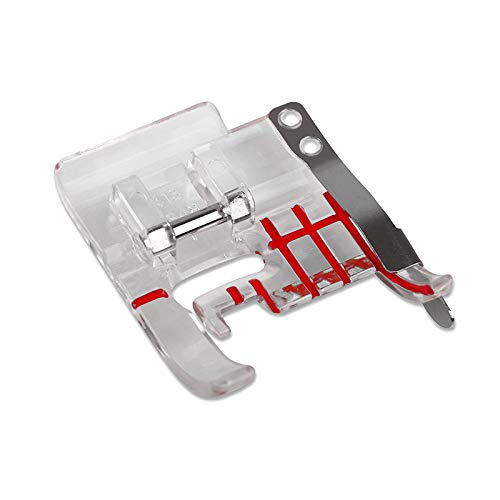 DREAMSTITCH 4130348-45 Snap On Clear Seam Guide Presser Foot for Viking Group D,1,2,3,4,5,6,7 Sewing Machine - 4130348-45