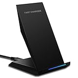 KeeKit Wireless Charger, 2 Coils Qi Fast Wireless Charger, Phone Quick Charging Stand for Samsung Galaxy S8 Plus/S8/Galaxy S7/S7 Edge/Note 5/S6 Edge Plus, Standard Charger for iPhone X/8/8 Plus