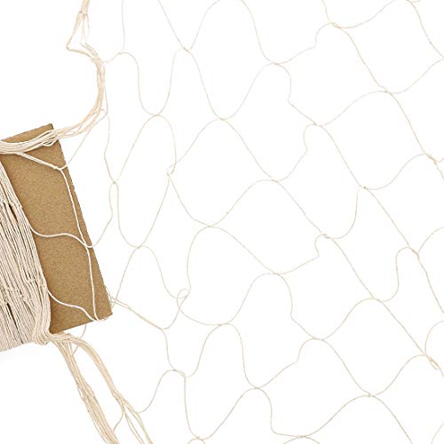 2-Pack Decorative Fishing Net for Home or Hawaiian Nautical Beach Party Decorations, 78.5 x 39 Inches