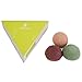 French Clay Konjac Sponge 3 pieces with green clay, red clay and pink clay