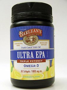Barlean's Organic Oils - Ultra Epa Triple Potency, 1000 mg, 60 softgels