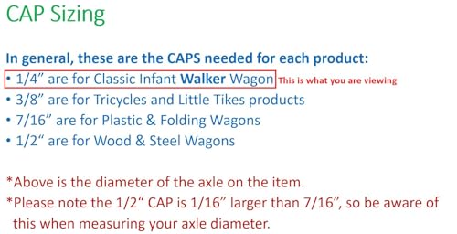 Quadrapoint Hub Cap Cover Replacement Compatible with Popular Red Wagon Brand for Classic Infant/Baby Walker Wagon and Other Walkers - fits 1/4 Inch Axle Diameter, Red 4-pk