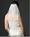 Top-Sexy Two Tier Fingertip Veils Sparkling Rhinestone Bridal veil Mid Wedding Veil for bridal 07