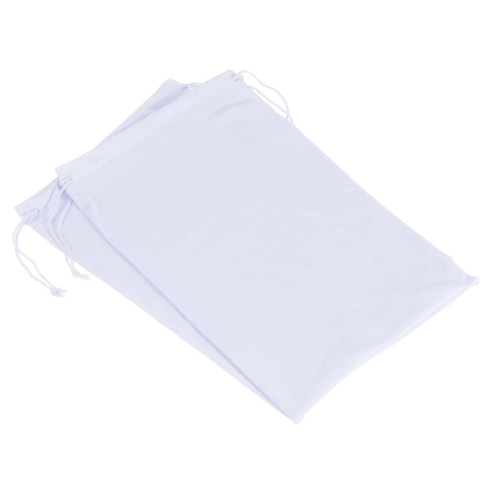 PATIKIL Ski Goggle Bag, 2 Pack 7.1"x10.6" Microfiber Snow Goggles Case Cover Soft Storage Sleeve Drawstring Pouch for Sunglasses Glasses Eyeglasses Camera Lenses White