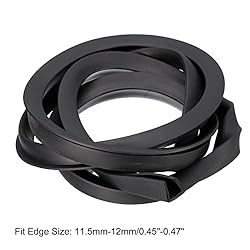 uxcell U Channel Edge Trim, 4.9ft Length Rubber