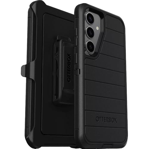 OtterBox Defender Series Case for Samsung Galaxy S24+ - Black | Includes Holster Clip | Port Protection | Microbial Defense | Screenless Design | Rugged & Durable