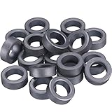 Skylety 20 Pack 22 mm by 14 mm by 8 mm Ferrite Ring Toroid Core Black