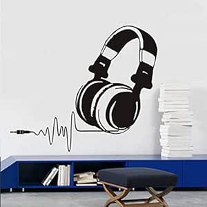 Escuchar Música Auriculares Pegatinas De Pared Para Sala De Música