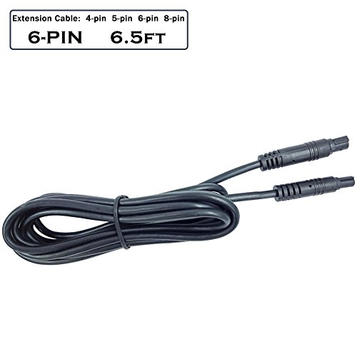Dash Cam Rear View Backup Camera Reverse Car Recorder Cable Extension Cord (6-pin 6.5ft)