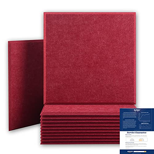 BUBOS Acoustic Panels,12“x12”inch Premium Acoustical wall panel,Better