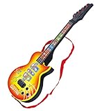 Electric Guitar, FINER 4 Strings Music Electric Guitar Kids Children Baby Musical Instruments Educational Toy Used for Family Gatherings Performances Entertainment - Yellow