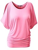 Thanth Womens Short Sleeve Crewneck Cut Out Off Shoulder Top