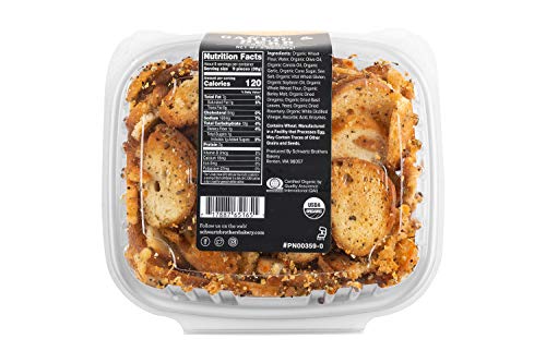 SCHWARTZ BROTHERS BAKERY ORGANIC GARLIC & HERB BAGEL CHIPS, 8 OZ