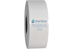 SmartSolve Water-Soluble Tape | 1” x 30 Yards | Dissolves Quickly in Water | Self Adhesive | Mask for Hydrographics & Double Dipping | Crafts & Labels | Biodegradable | Eco-Friendly