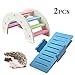 kathson DIY Hamster Rainbow Play Bridge Seesaw Rat Exercise Natural Funny Hamster Nest Toy for Syrian/robo/Mouse/Djungarian/Dwarf Hamster Mic and Small Animal