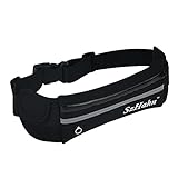 Running Waist Fanny Packs,SzHahn Sports Fanny Waist Pack Belt Bag Bounce Free and Water Resistant for iPhone 6 , 7 Plus ,Samsung Galaxy S8 / S7 And More -Black