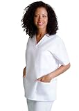 Adar Universal Unisex Scrub V-Neck Tunic 3 Pocket (Available In 39 Solid Colors)
