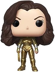 Funko Pop! Heroes: DC, Wonder Woman 1984 - Wonder Woman with Golden Armor (Metallic), Amazon Exclusive, Multic