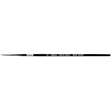 Silver Brush Limited 3007S1 Black Velvet Script Liner Watercolor Paint Brush, Size 1, Short Handle