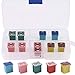Glarks 10Pcs Automotive Low Profile Box Shaped Mini Fuse 20A 30A 40A 50A 60A Fuse Assortment Kit for Ford, Chevy/GM, Nissan, and Toyota Pickup Trucks, Cars and SUVs