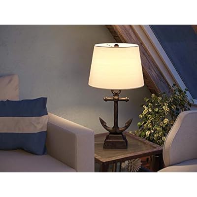 Kenroy Home 32297WBZ Aweigh Table Lamps, Medium, Weathered Bronze 41Mh6wXb30L