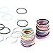 Whaline 200PCS Baby Hair Ties, Multicolor Hair Bands No Crease Hair Elastics Small Ponytail Holders Hair Accessories for Kids Girls Infants Toddlers, 2.5cm in Diameter (20 Colors, 2mm in Thickness)