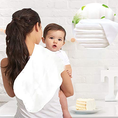 Yoofoss Muslin Burp Cloths 100 Cotton 6 Layers Large 10''x20'' Extra Soft and Absorbent 5 Pack