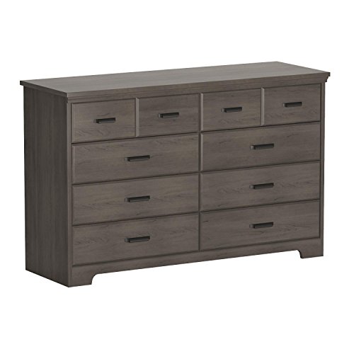 South Shore Versa 8Drawer Double Dresser Gray Maple, Traditional