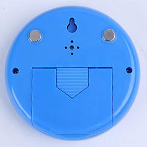 AVOLUTION Indoor Temperature Hygrometer Weather Station Round LCD Digital Touch Screen Temperature Humidity Meter - Blue - Thumbnail 2