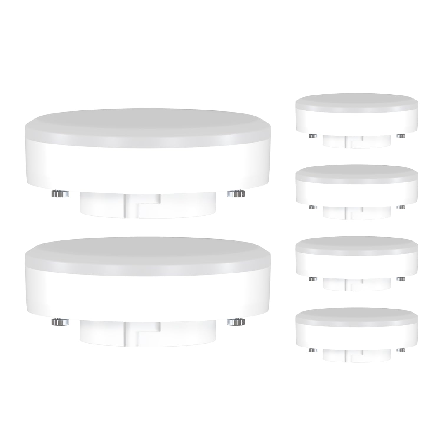 ledscom.de 6 Pieces GX53 LED Bulb, White (4100 K), 10.9 W, 1212lm, 115°, matt