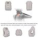 Inflatable Travel Pillow- Comfort Velvet Air Neck Travel Pillow with Portable Pump, Best Travel Partner for Airplanes, Trains and Cars Grey