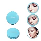 Expower Tri-Fold Lighted Travel Makeup Mirror, Compact Led Light Vanity Mirrors Folding Illuminating Travel Mirror with 8 Led Lights