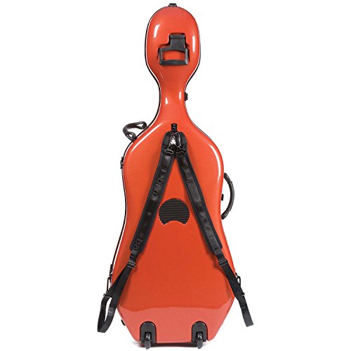 image for Bam France New Tech 1002NW Terracotta/Black 4/4 Cello Case with Wheels