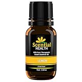 Best Lemon Essential Oil By Scential Health 15ml (.5oz) 100% Certified Pure Therapeutic Grade Essential Oil With No Fillers, Bases or Additives AND ZERO Carrier Oils