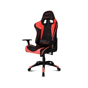 Drift DR300 Sedia per Gaming, Finta Pelle, Nero Rosso