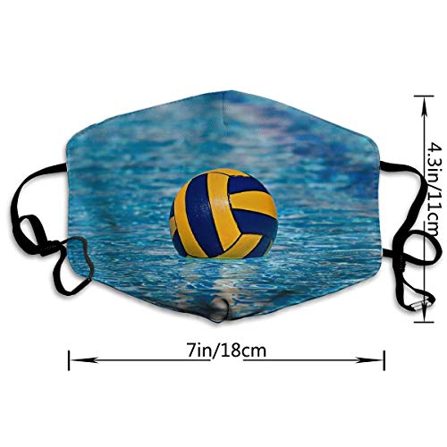 Sam-Uncle Anti Dust Face Mouth Cover Mask Water Polo Pattern Anti Pollution Breath Healthy Mask
