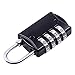 2 Pack Combination Lock, SCYA 4 Digit Pack Padlock Set for School, Employee, Gym & Sports Locker, Case, Toolbox, Fence, Hasp Cabinet Storage Locks - Zinc Alloy - Anti Rust - Weather Proof(Black)