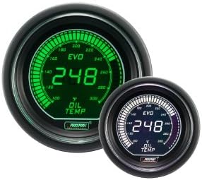 Prosport Evo Series Electrical Oil Temperature Gauge (Green & White)