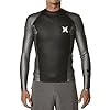 Mens-Hurley-Freedom-202-Surf-Jacket-Wetsuit-Top-Black-Grey-MRG0000110-00A-XL