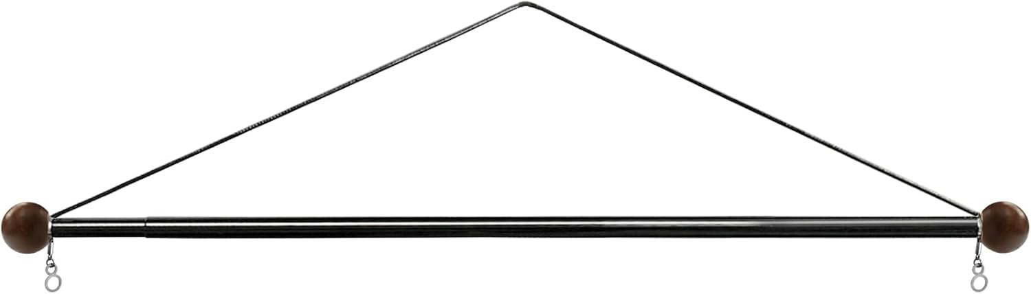 Tapestries - Tapestry Hanging Telescopic Rod Aesthetic Tapestries Room Deco Scalable Wall Hanging Bar Banner Hanger Pole (17-32 inch/brown)