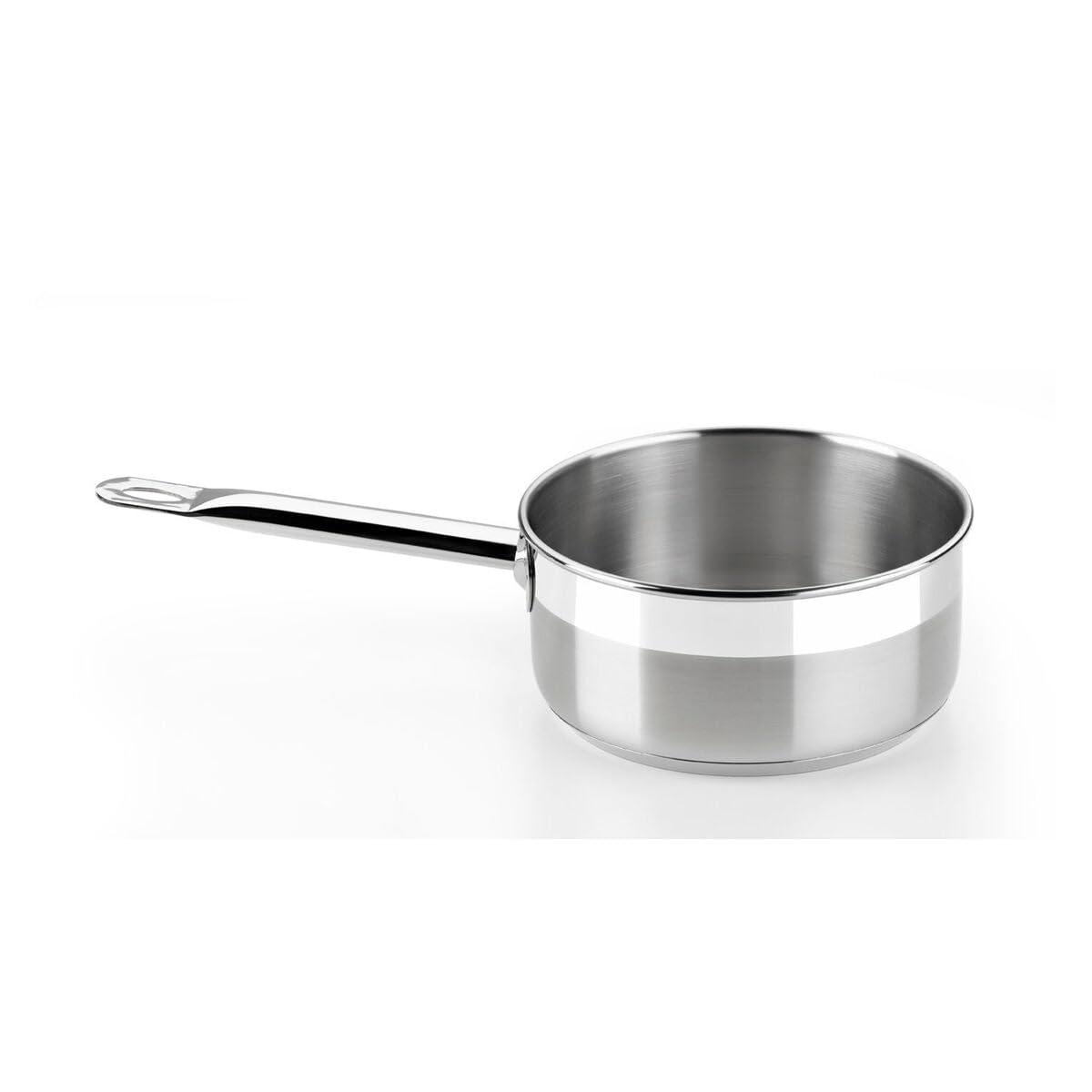 Braisogona Professional Stainless Steel Saucepan with Long Handle, 12 cm