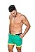 Taddlee Men Swimwear Solid Basic Long Swim Boxer Trunks Board Shorts Swimsuits, Green, Medium